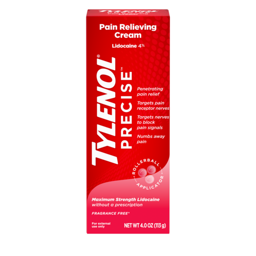 TYLENOL® Precise 4% Lidocaine Pain Relieving Cream (Crema)