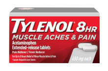 TYLENOL® 8 HR Muscle Aches and 
Pain (Comprimidos)
