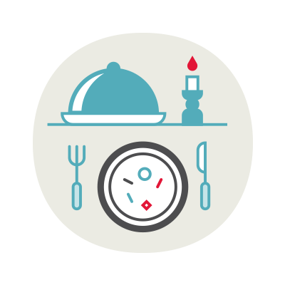 Icon of a dinner or meal