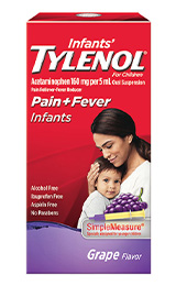 Infant’s TYLENOL® Pain and Fever Oral Suspension (Suspensión oral sabor a uva)