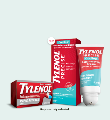 TYLENOL® Precise Pain Relieving Cream pack shot