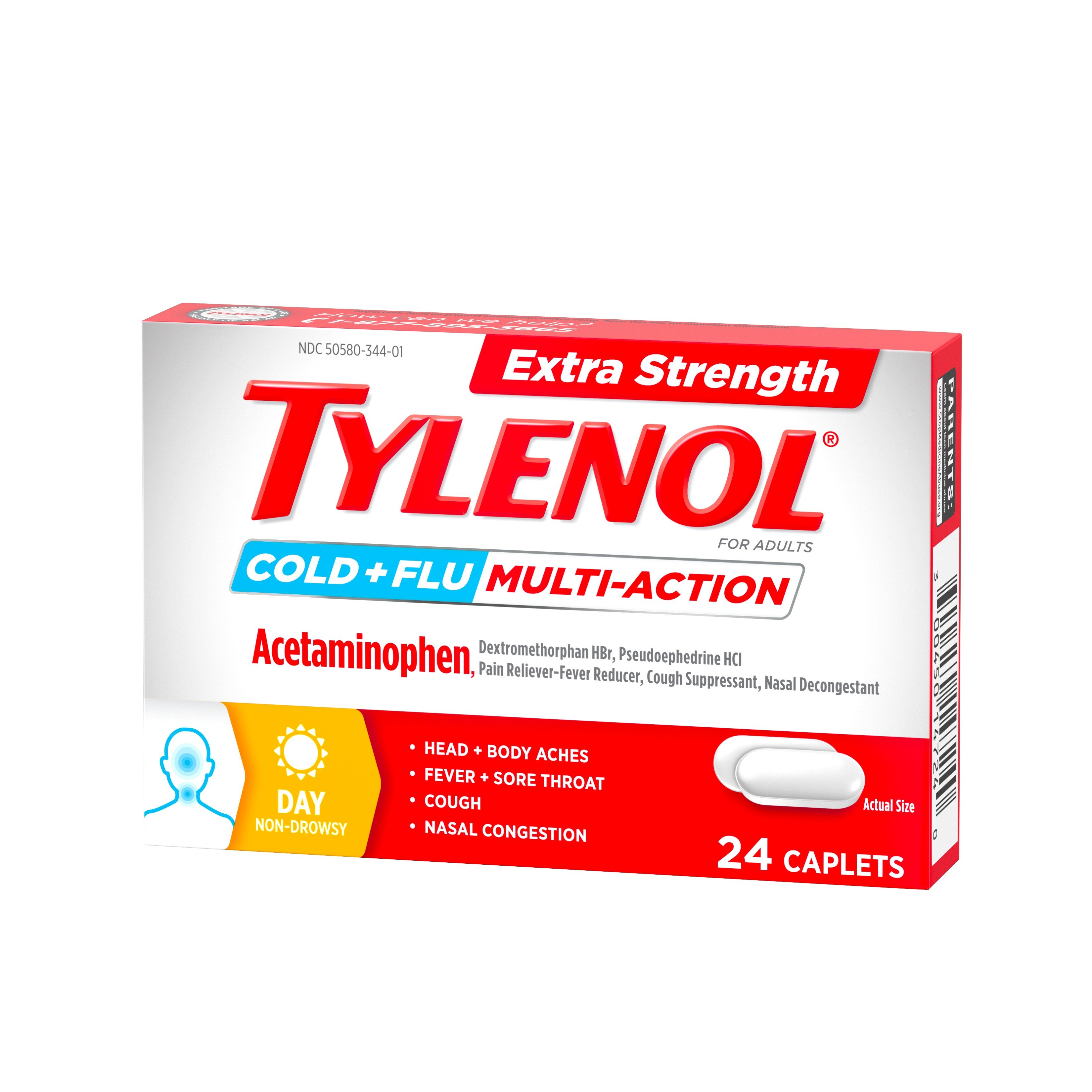 Tylenol® Extra Strength Cold & Flu Multi-Action Daytime | TYLENOL®